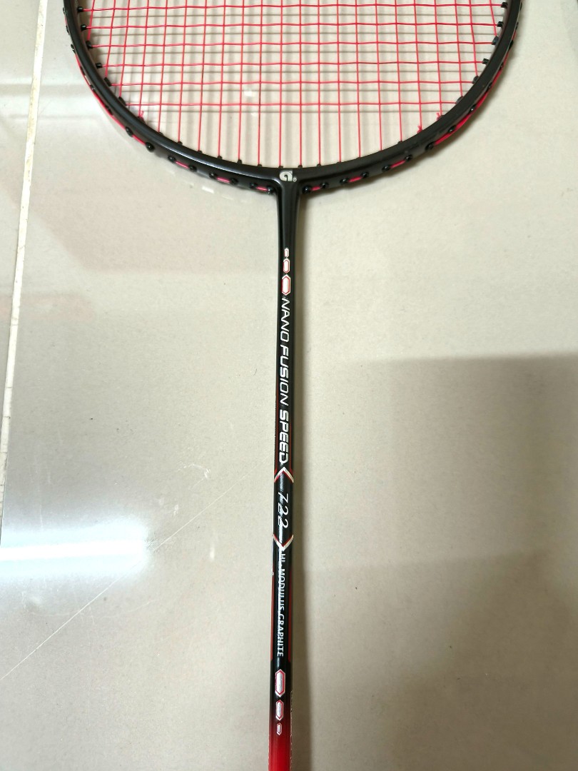 Apacs - Nano Fusion 722 Speed Red Black (6UG2) Badminton Racket, Sports ...