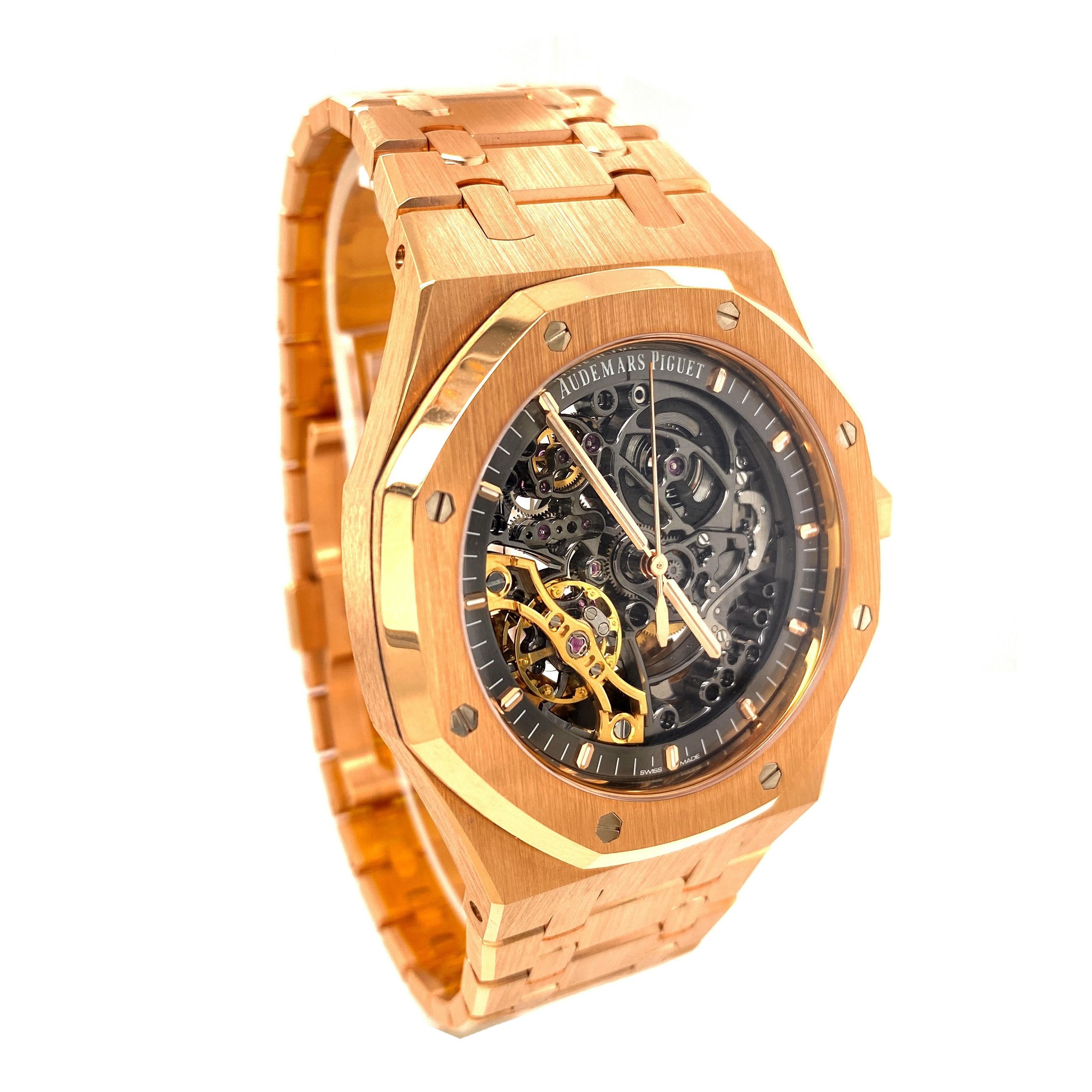 Audemars Piguet AP 15407OR Double Balance Wheel Openwork Rose Gold