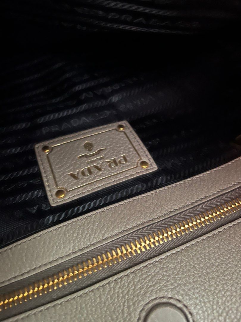 Bag Serial Number Prada Lining Authentic PRADA Chain Shoulder Bag