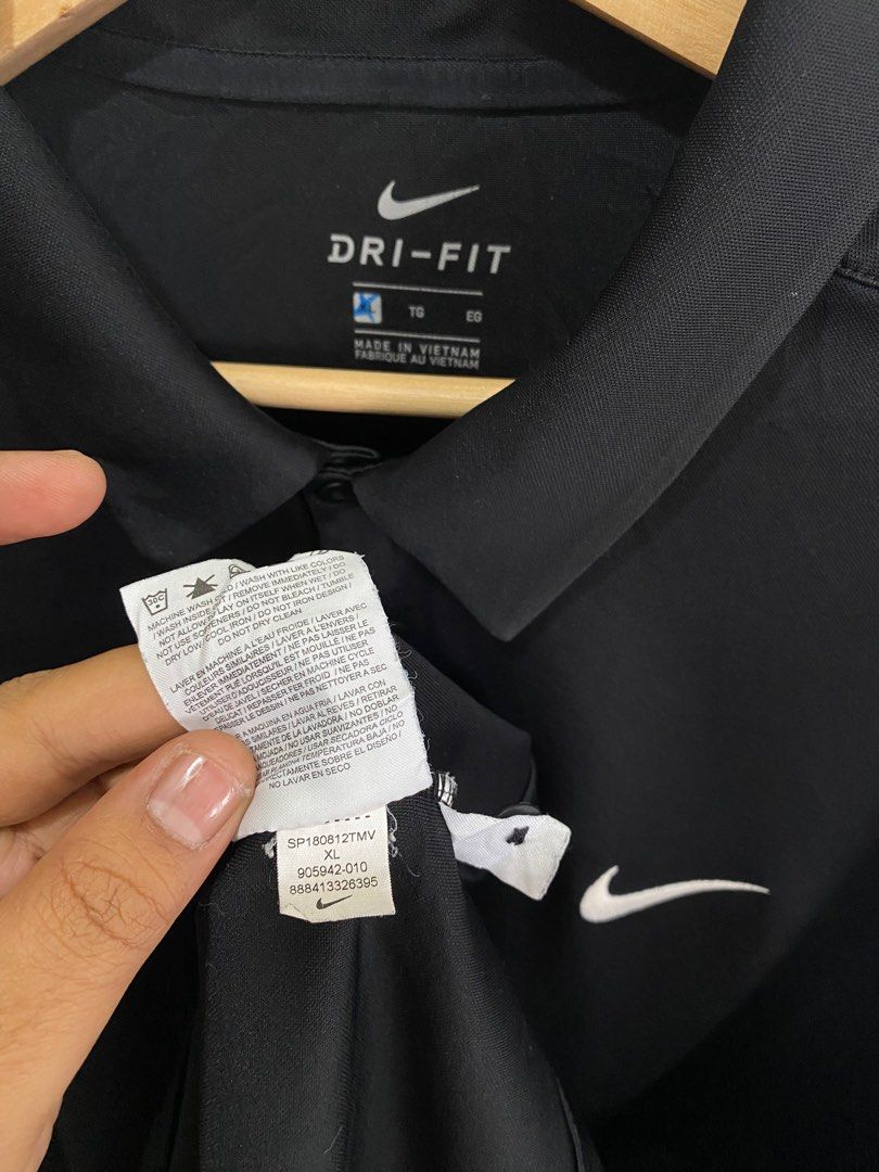 Authentic Preloved Nike Small Swoosh Collar Polo Shirt