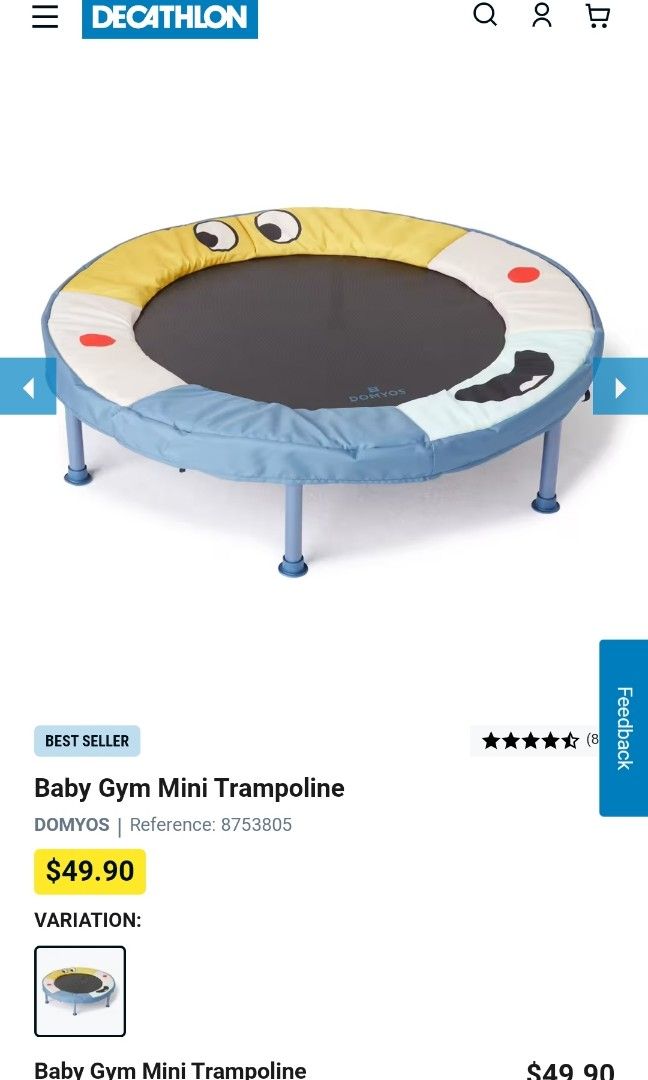 Mini trampoline baby gym DOMYOS