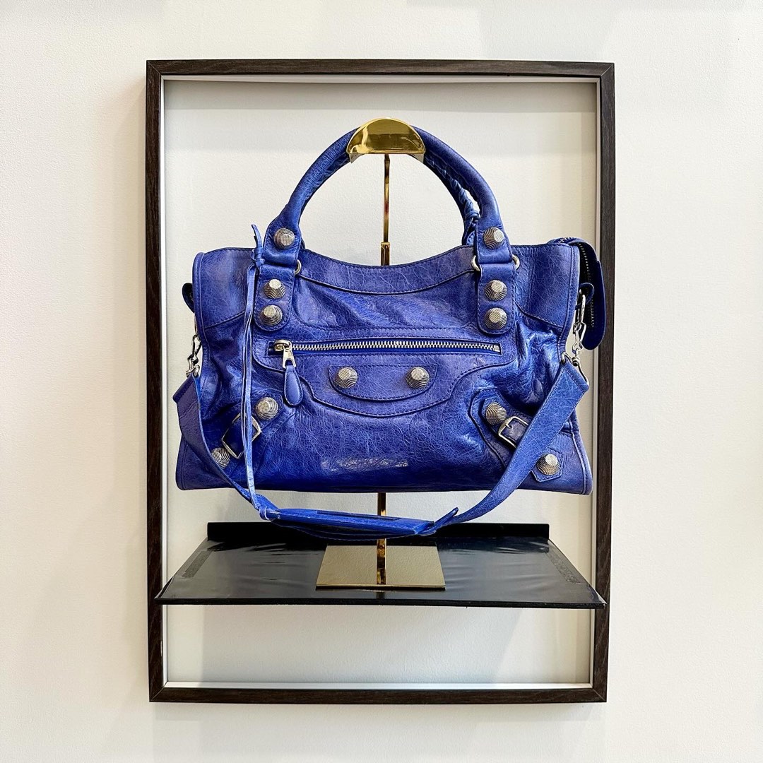 Royal blue discount balenciaga bag