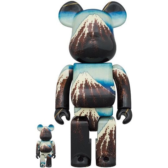 全新靚盒現貨]Bearbrick BE@RBRICK 葛飾北斎「冨嶽三十六景山下白雨