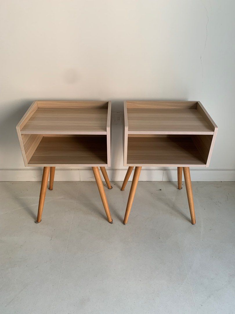 Bed side tables x2, Furniture & Home Living, Furniture, Tables & Sets