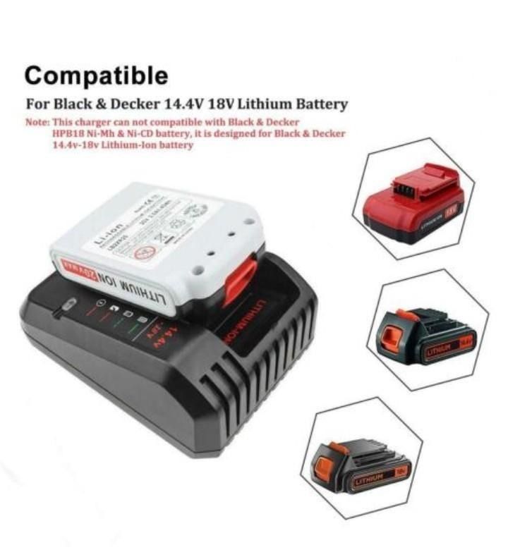  Charger Compatible with Black and Decker 20V Lithium Battery  LBXR20 LBXR2030 LB2X4020 Compatible with Porter Cable 20V Lithium Battery  PCC680L PCC681L PCC682L PCC685L PCC685LP : Tools & Home Improvement