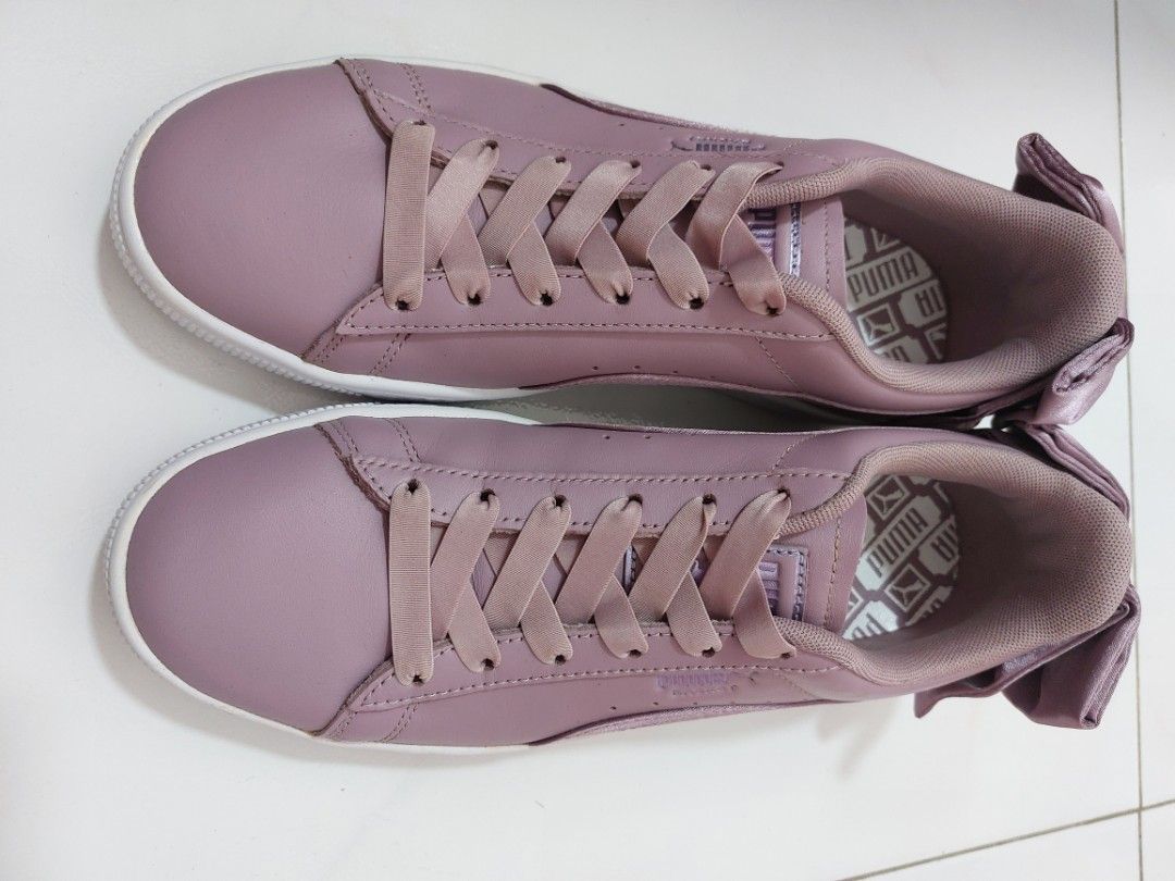 Puma satin sales bow sneakers
