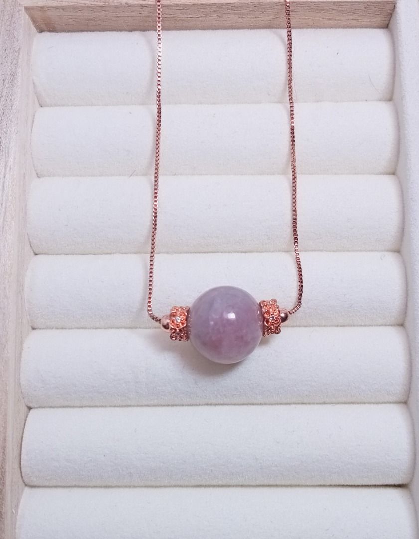Buy 1 Free 2 Purple Madagascar Rose Quartz Necklace Women s