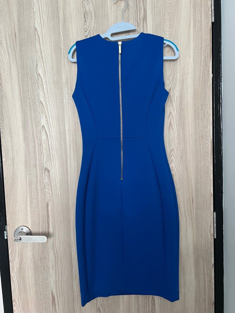 Calvin klein shop royal blue dress