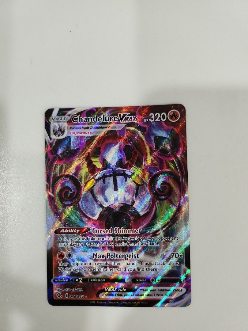 Chandelure Vmax Pokmon Card, Hobbies & Toys, Memorabilia & Collectibles,  Vintage Collectibles on Carousell