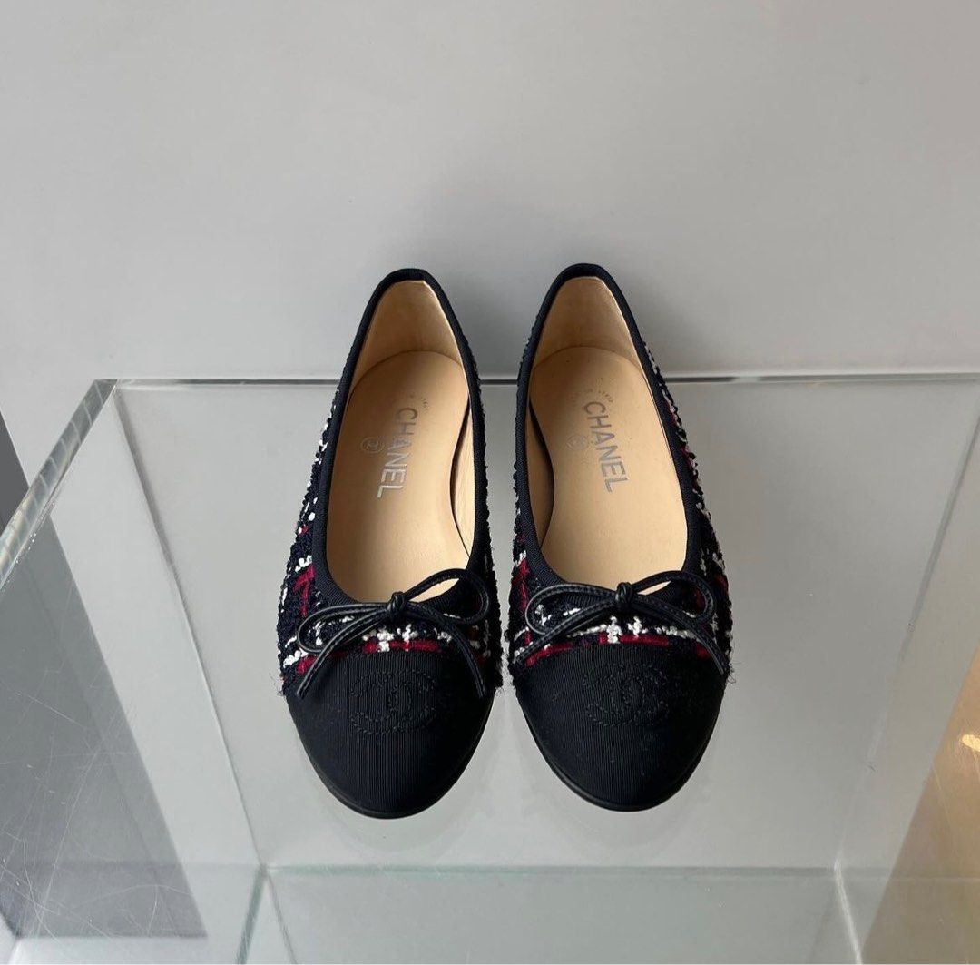 Chanel ballerina tweed clearance