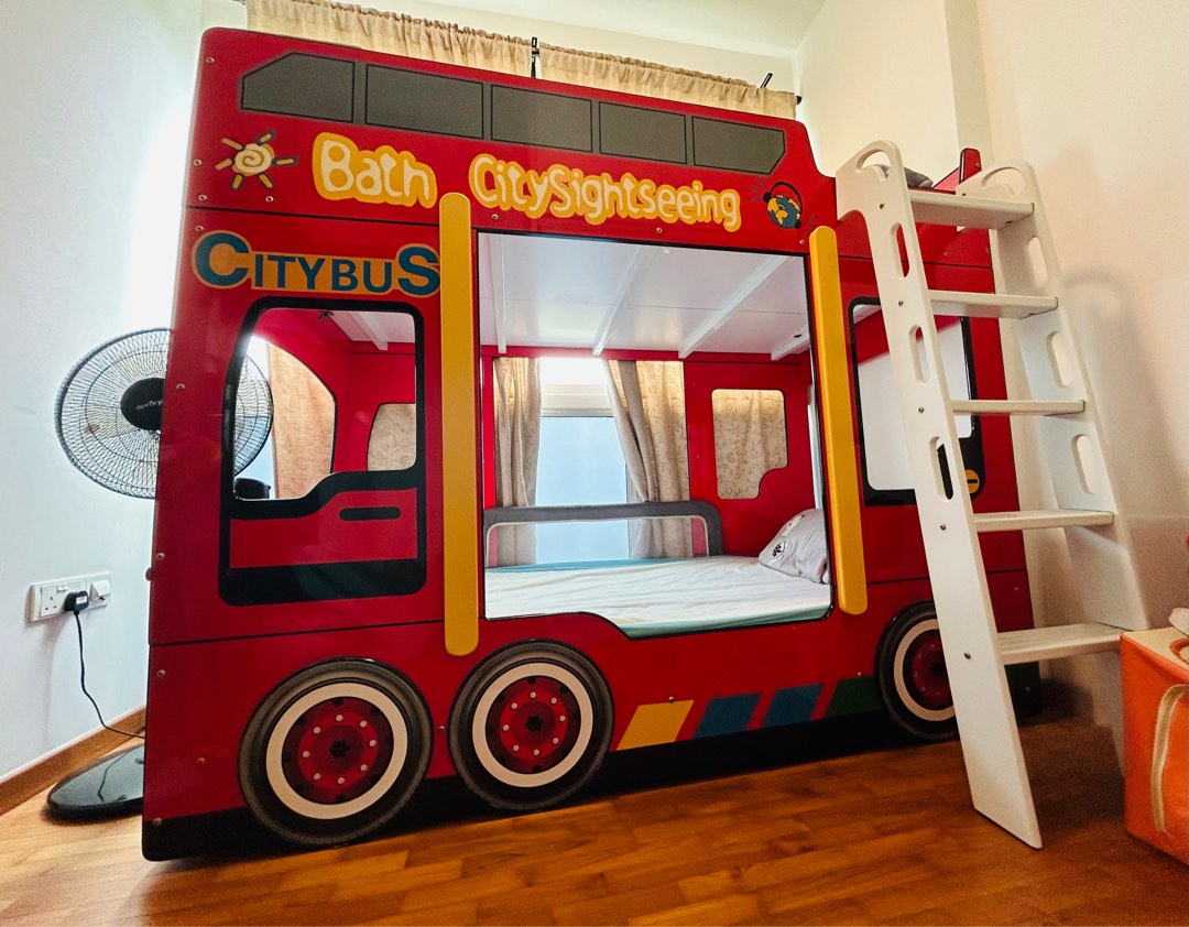 Children bunk bed Doubledecker bus, Furniture & Home Living