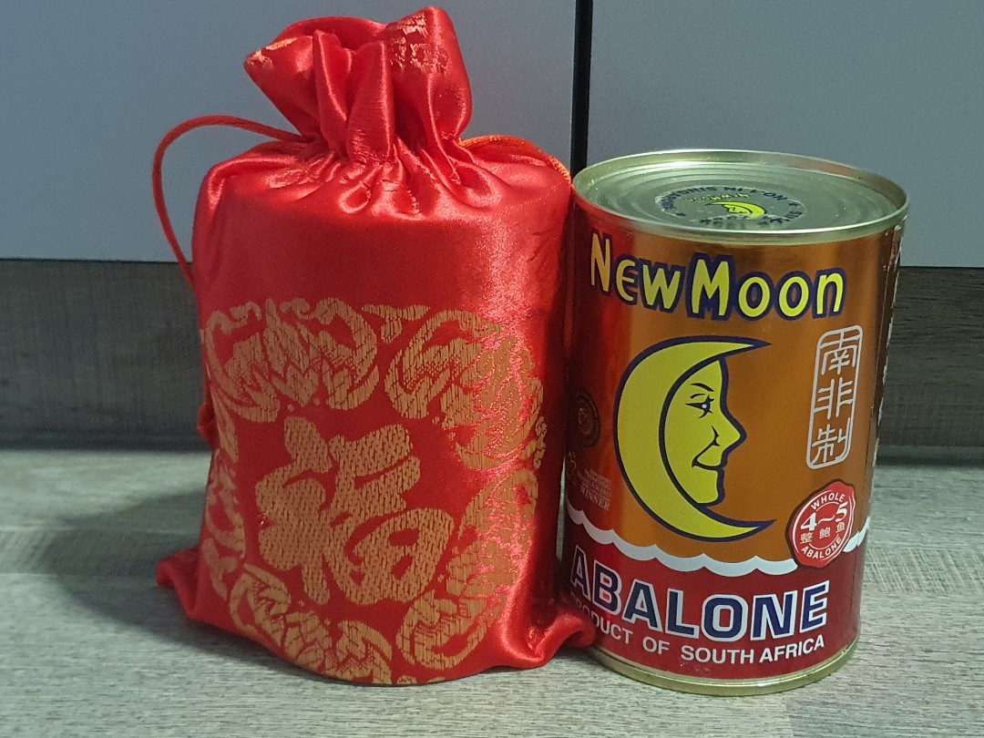 CNY 2024 New Moon South Africa Abalone With Fortune Bag Sack, Food