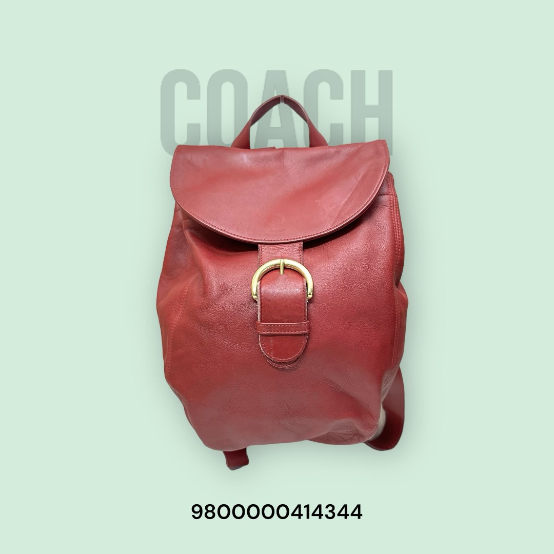 Red coach new arrivals backpack