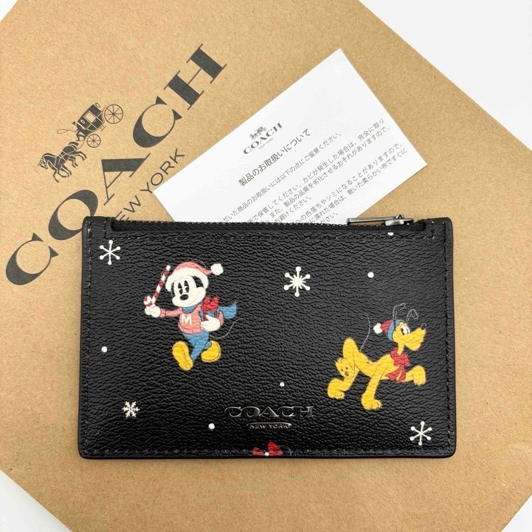 Coach Original Limited Edition Collection DISNEY X COACH ZIP CARD