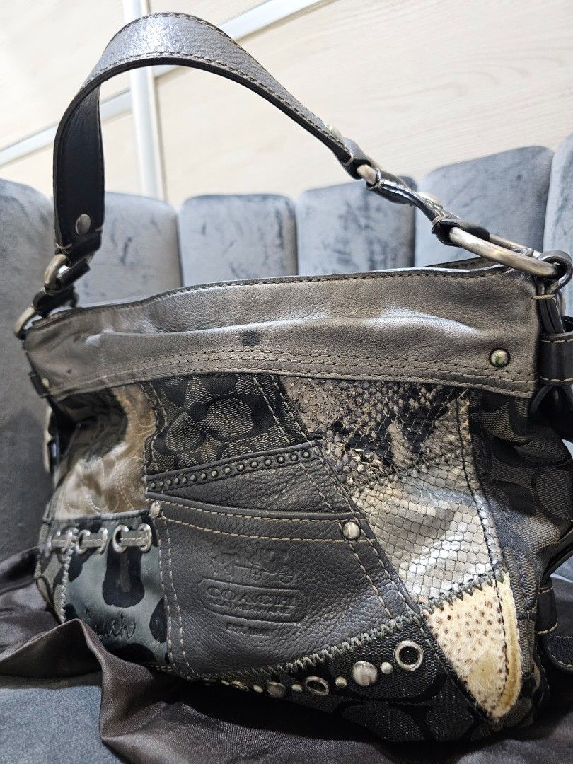 Coach patchwork shoulder bag preloved authentic Luxury Bags