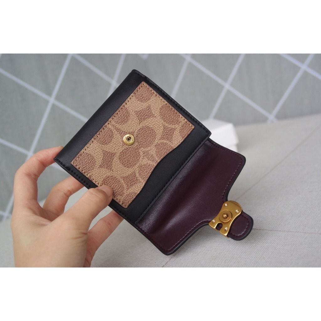 Polished pebble tabby small wallet online