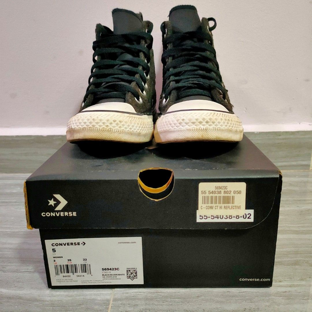 Converse hot sale reflective shoes