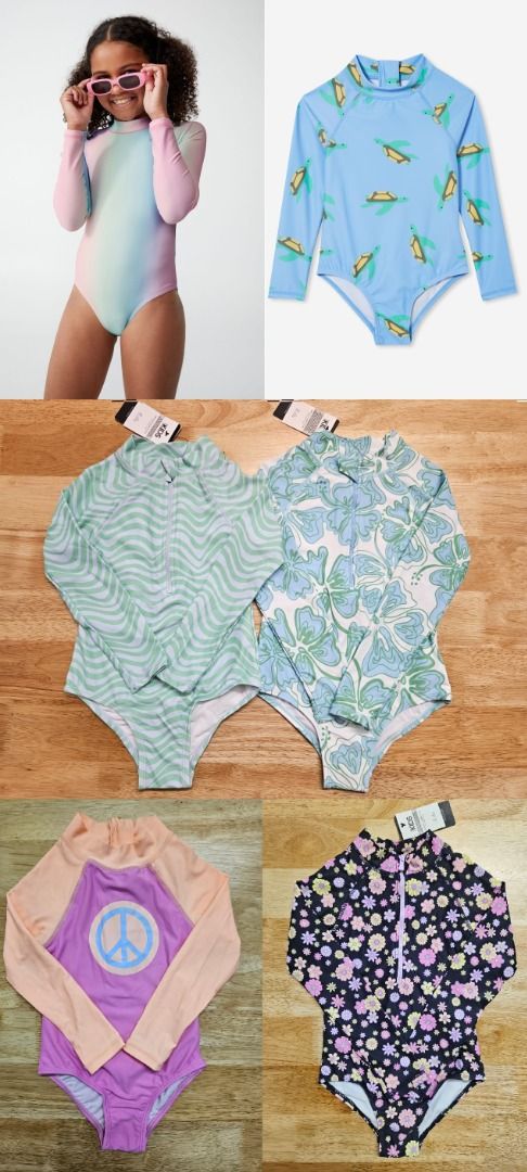 Boys long top sleeve swimwear