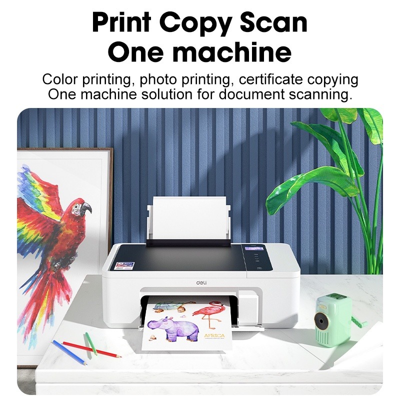 DELI D311NW-ASI Color Inkjet WiFi 3in1, Computers & Tech, Printers ...