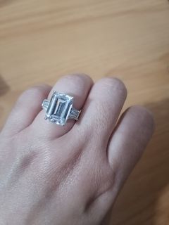 Diamond Emerald Cut Ring
