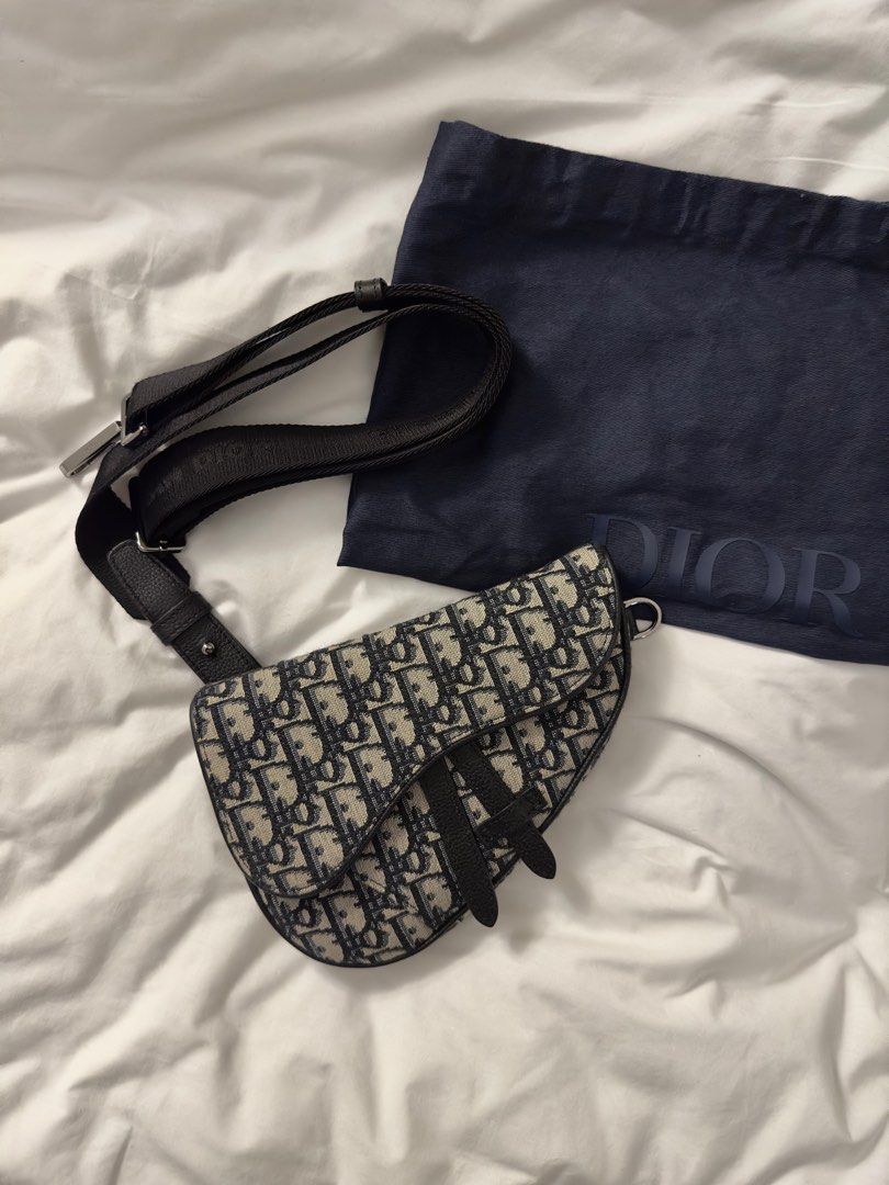 Dior mini saddle bag discount mens