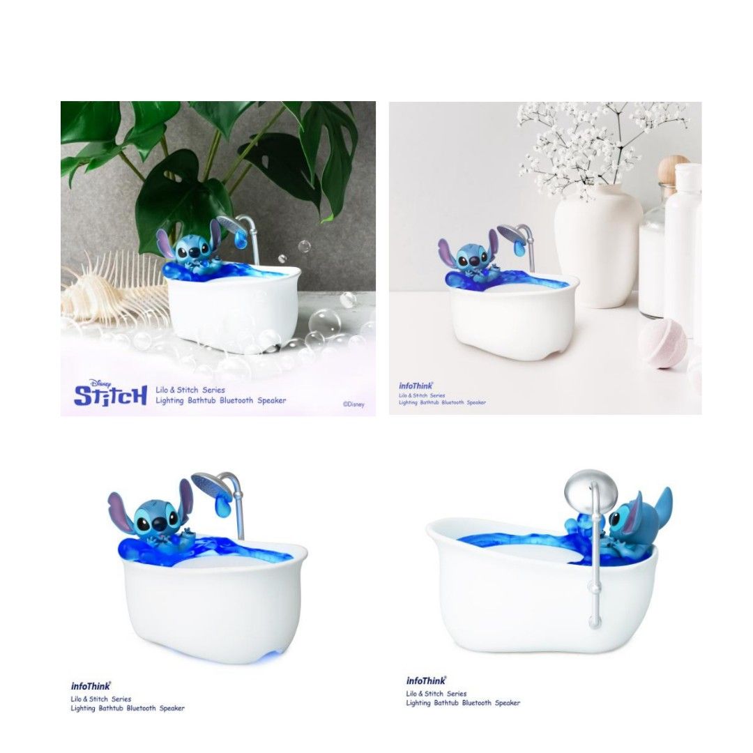 infoThink Lilo & Stitch series Lighting Bathtub Bluetooth Speaker