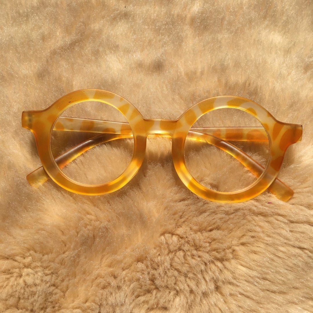Jual authentic Round leopard unisex glasses