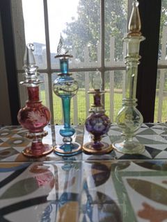 Egyptian Perfume Bottles Set of 4
