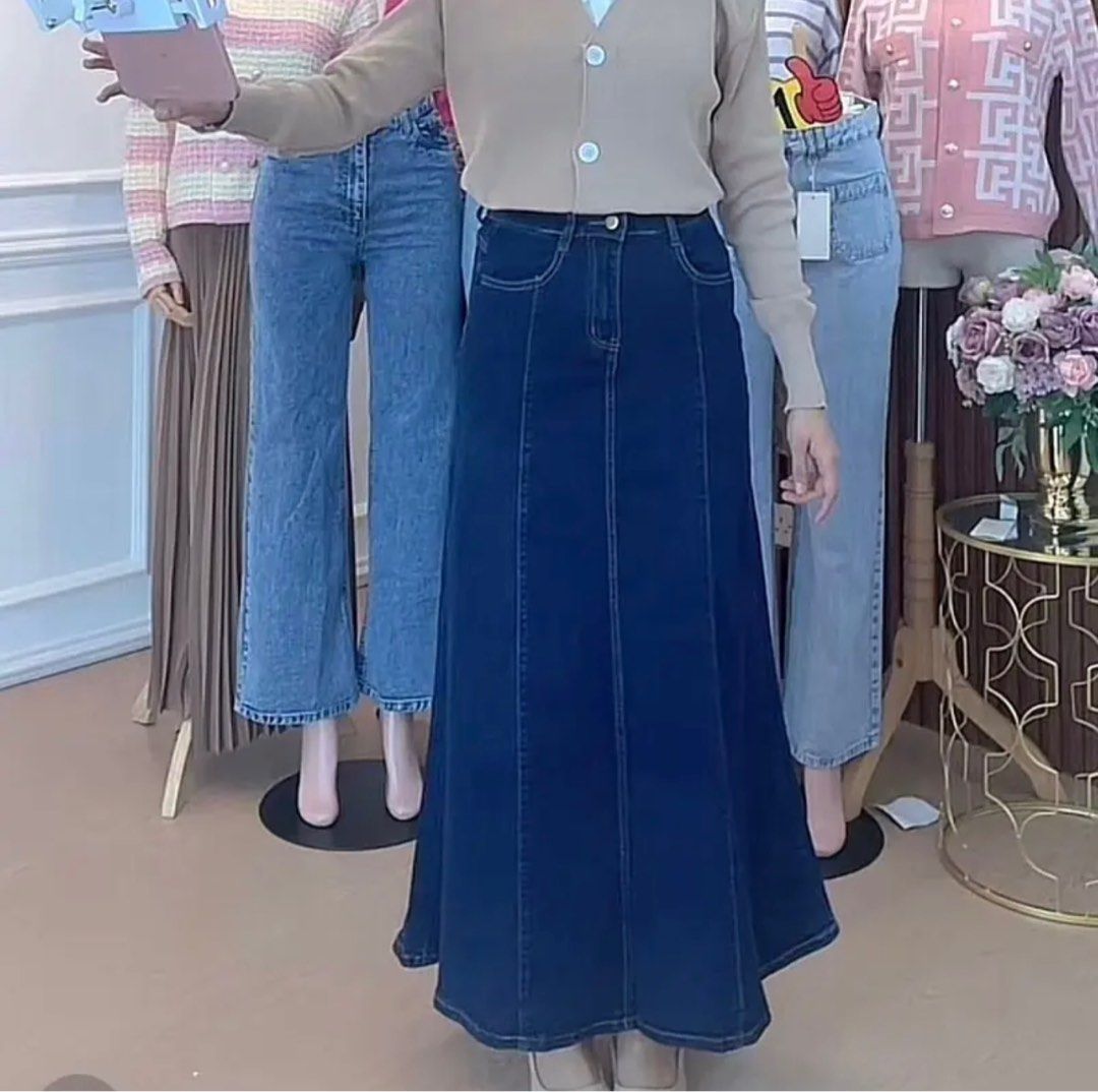 SHEIN EZwear Summer Outfits Wide Waistband Phone Pocket Detail Skirt