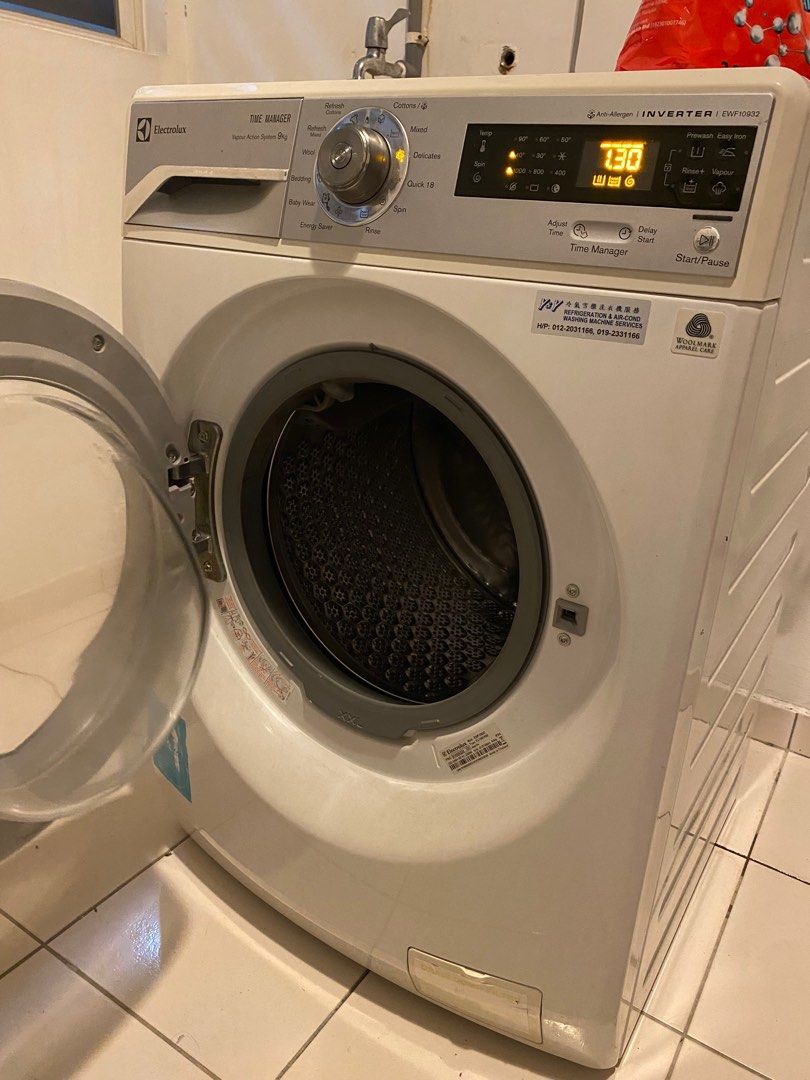 Electrolux 9KG Front Load Inverter Washing Machine, TV & Home