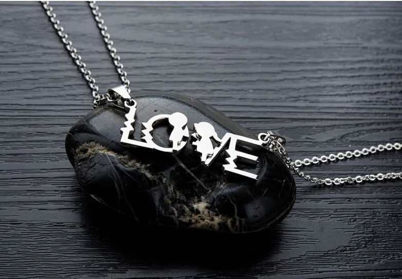 Chain with top love pendant