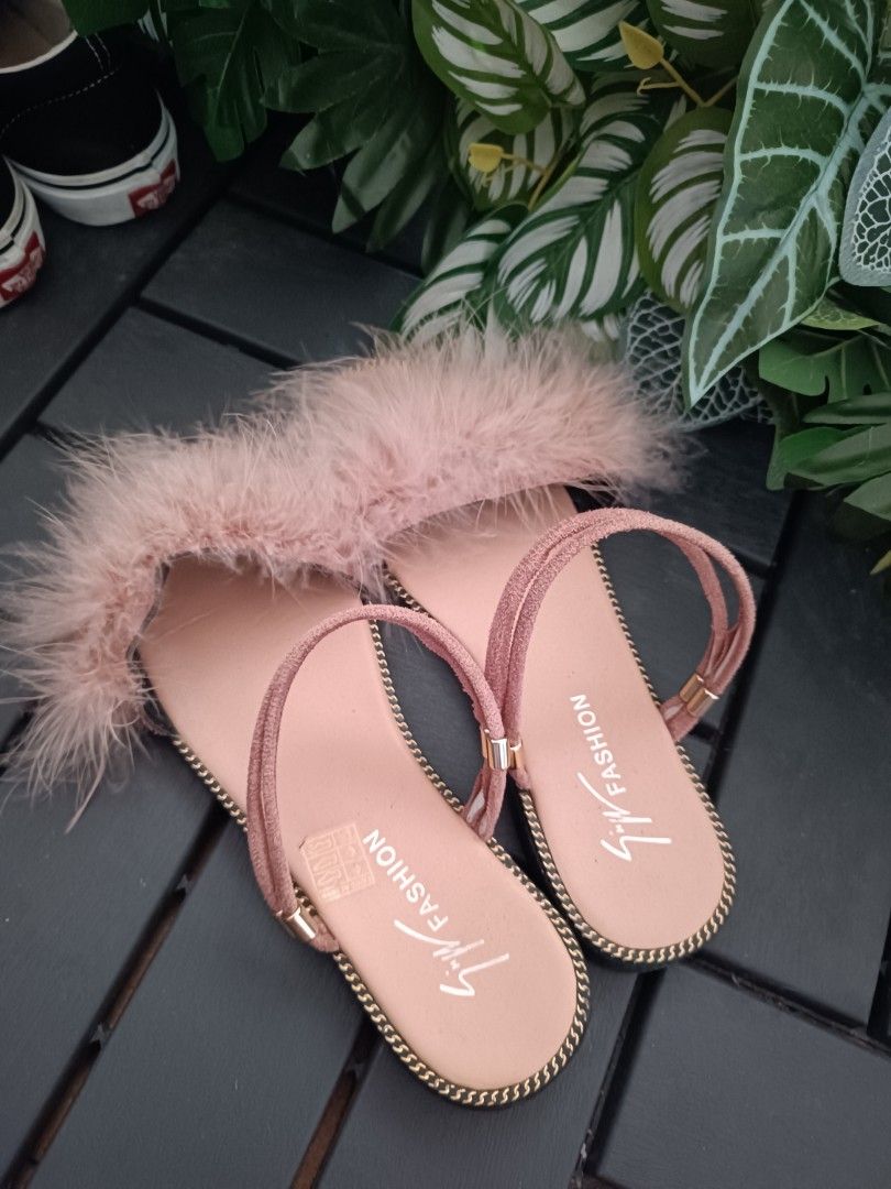 Dr. Martens | Shoes | Dr Martens Voss Fluffy Flat Sandals Mallow Pink |  Poshmark