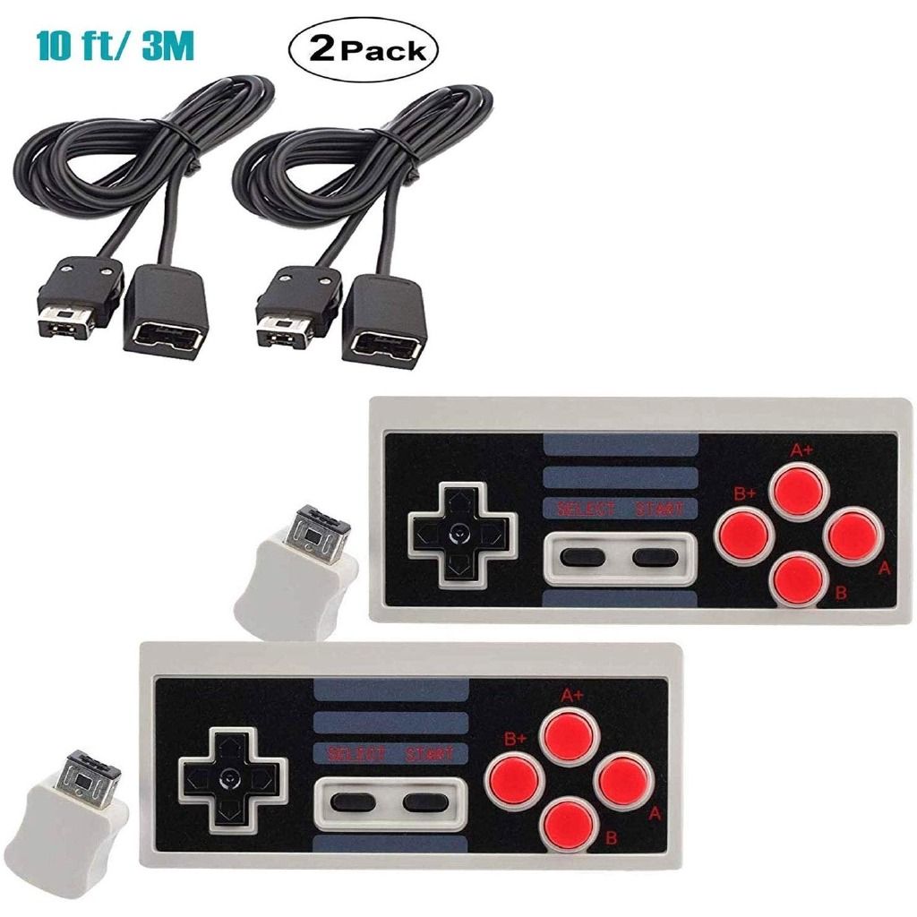 FREE DELIVERY 2 Wireless Controllers for Nintendo Nes Classic