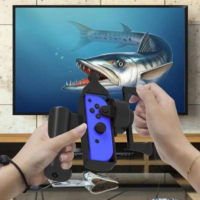 [FREE DELIVERY] Fishing Rod For Nintendos Switch Accessories Fishing Game  Kit For Switch Controller The Strike Bundle Somatosensory Device