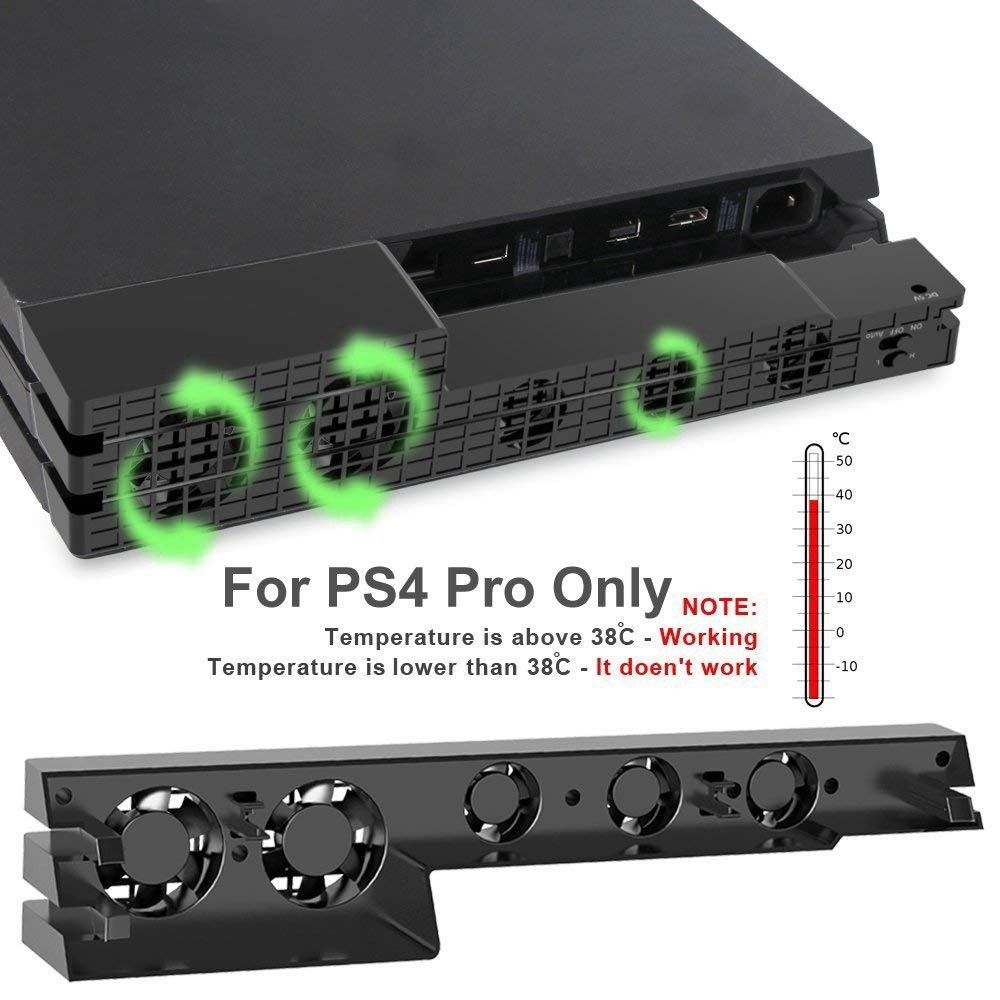 FREE DELIVERY PS4 Pro Cooler USB Temperature Cooling Fan for