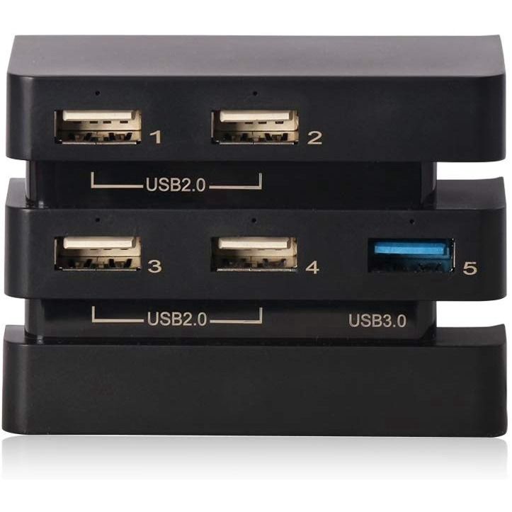  TNP Products for PS4 USB Hub 5 Port USB 3.0 2.0 High Speed  Expansion Hub Charger Controller Adapter Connector for Sony Playstation 4  Gaming Console [Playstation 4] : Video Games