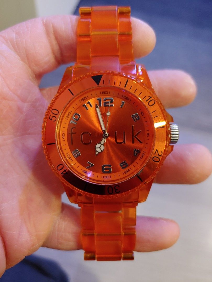 French Connection FCUK Orange Watch