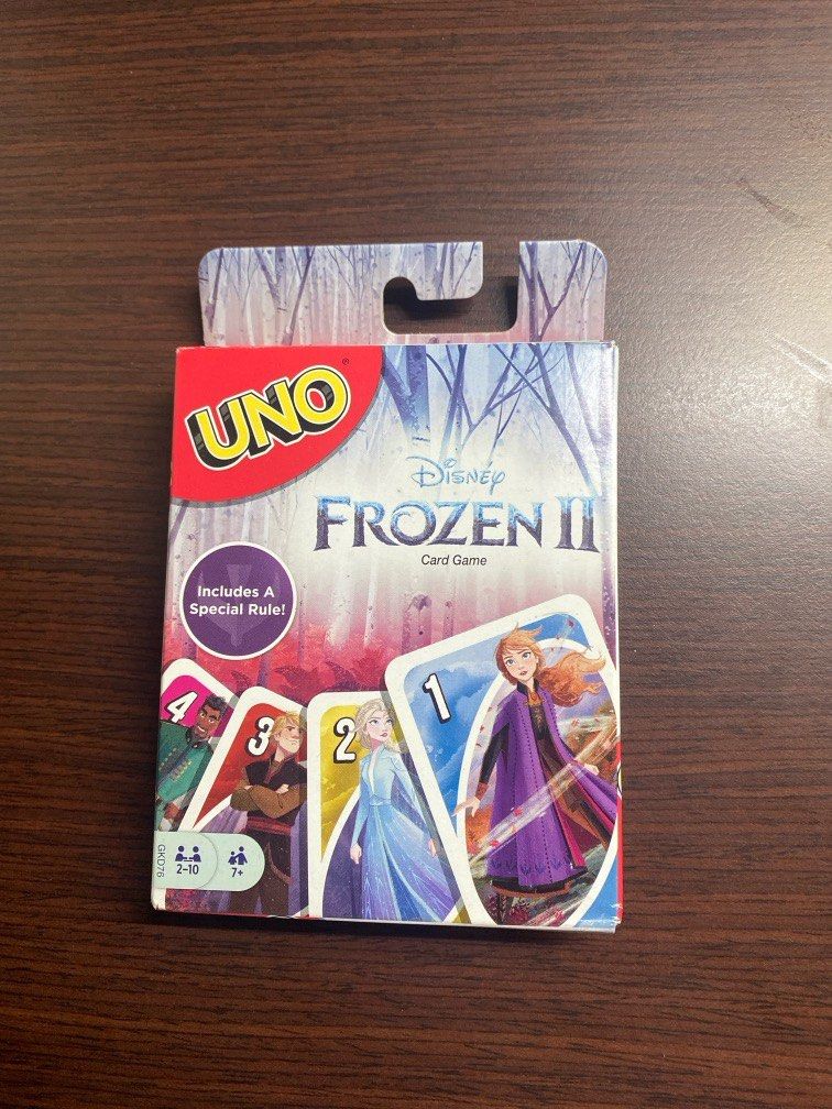 Frozen themed UNO cards, Hobbies & Toys, Toys & Games on Carousell