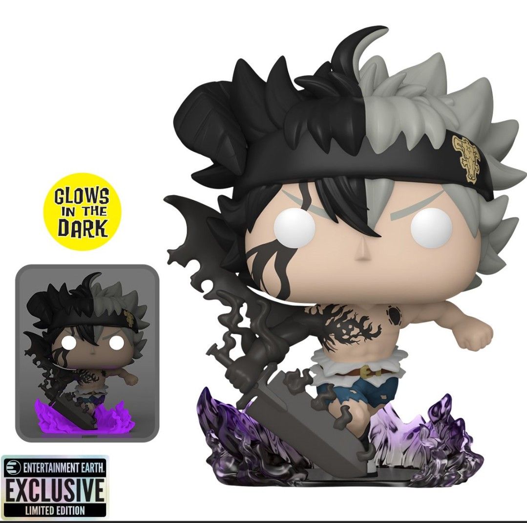 Funko pop Black Clover Black Asta Glow in the Dark Funko Pop