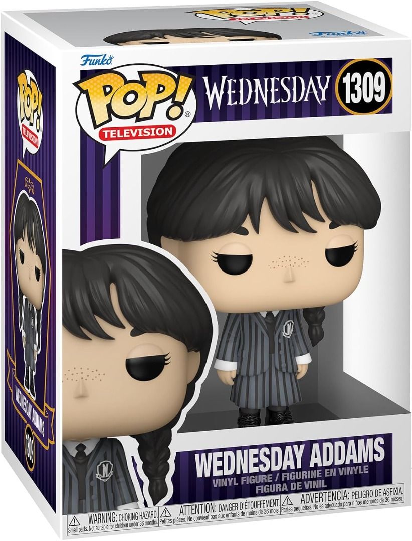 Funko Pop! TV: Wednesday - Wednesday Addams, Hobbies & Toys, Toys & Games  on Carousell