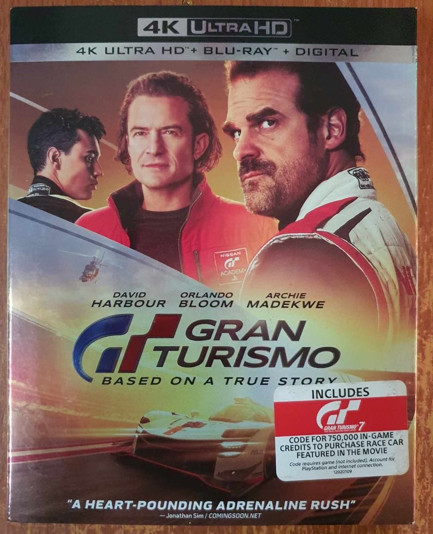 Gran Turismo 4K Blu-ray (4K Ultra HD + Blu-ray + Digital 4K)