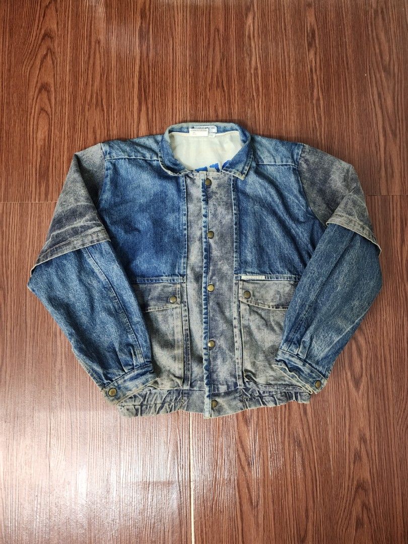 Mens Maison Margiela blue Two-Tone Denim Jacket | Harrods UK