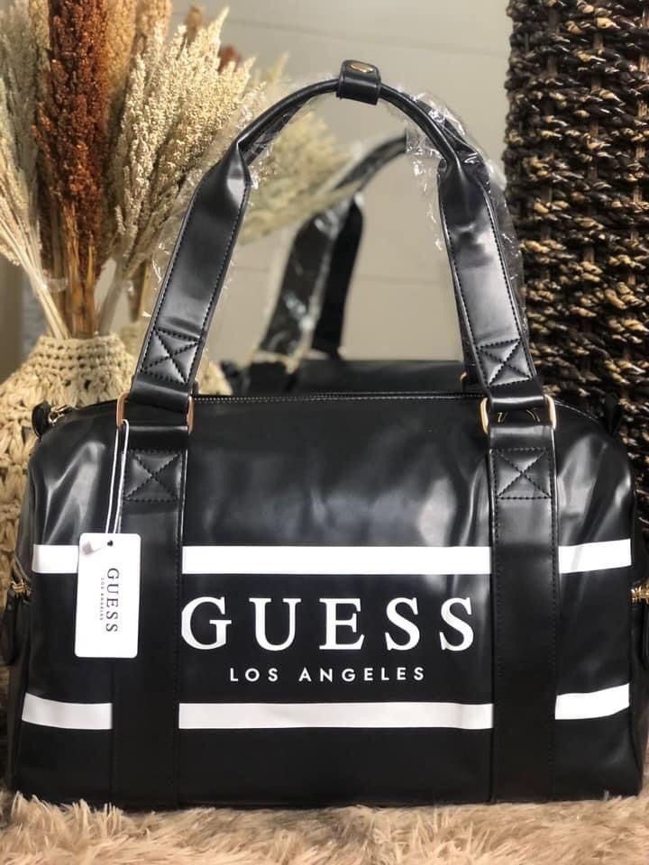 Guess leather duffle bag shop