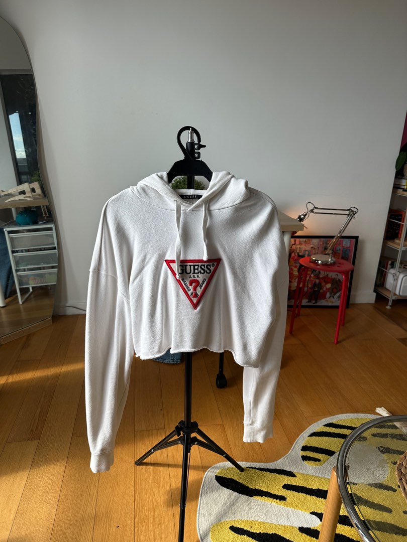 Guess hoodie shop white
