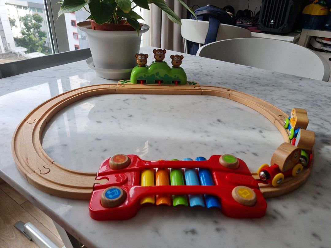 Hape Music and Monkeys Toddler Railway Train Babies Kids