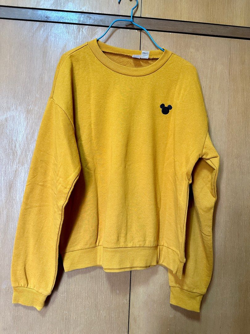 Mustard mickey mouse sweatshirt sale