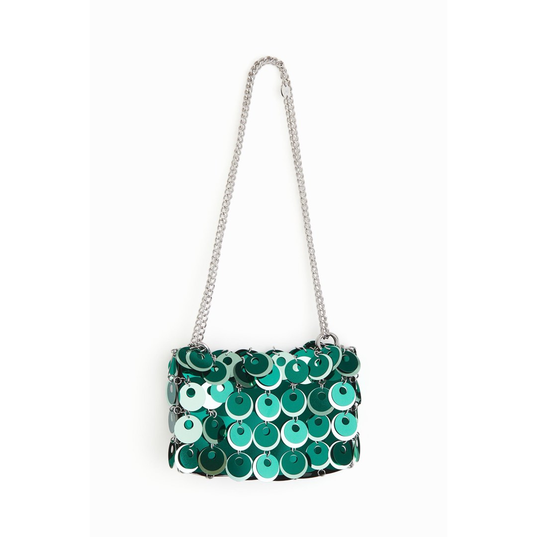 Rabanne H&amp;M スパークル バッグ Rent Rabanne x H&M sequin disk shoulder bag - Paco Rabanne | HURR