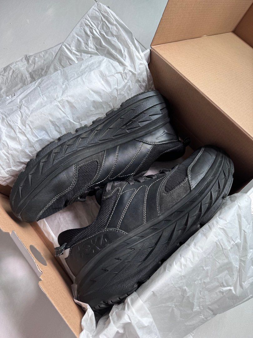 Mens black online hoka shoes