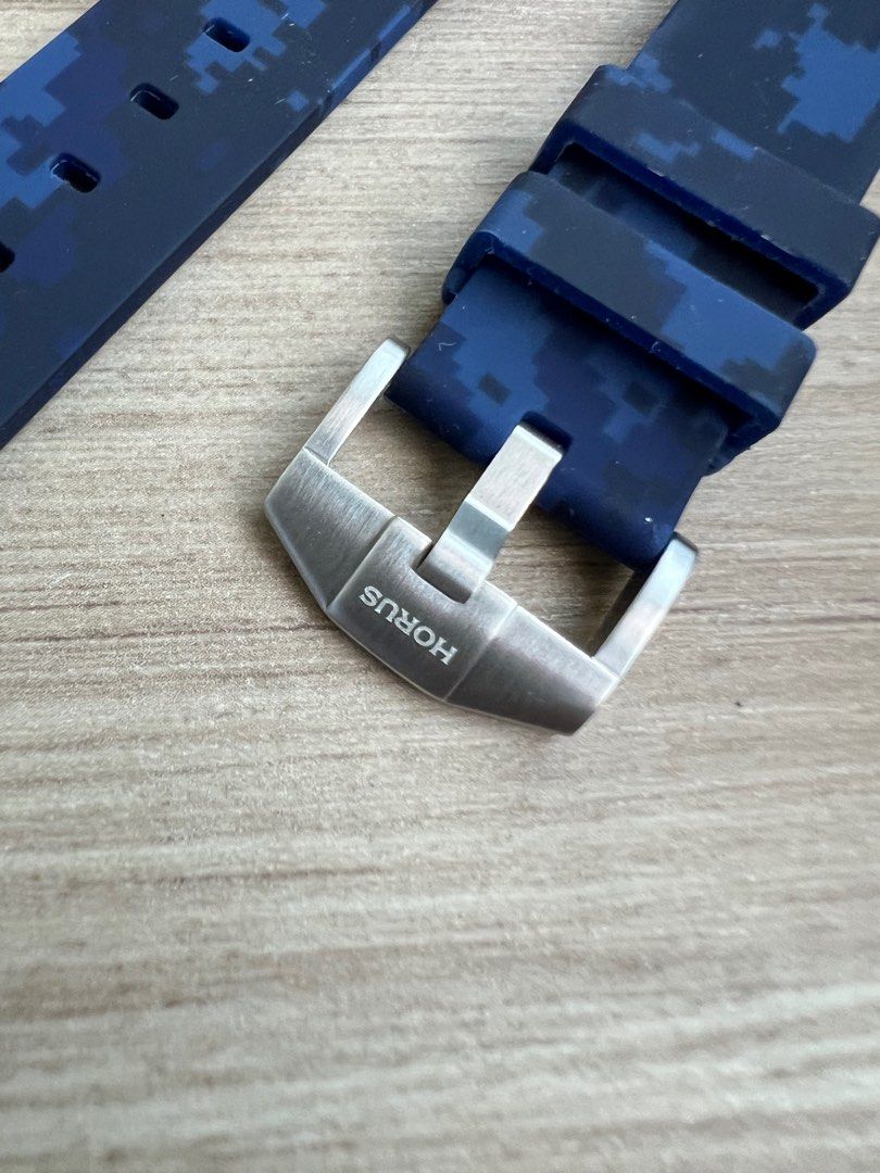 Blue camo watch strap on sale