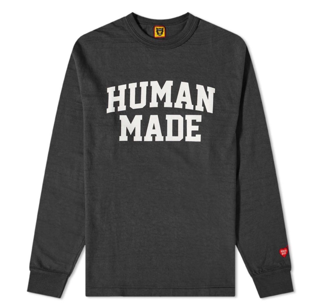 Human Made Graphic L/S T-Shirt Black, 男裝, 上身及套裝, T-shirt